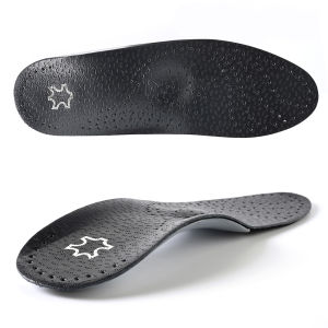 Leather Arch Support Insole For Flat Feet Orthotic Insole Sport Orthopedic Insole For Men Women O/X Leg Corrected Insoles