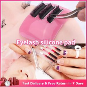 1pcs Pink Eyelash Stand Silicone Forehead Pad Pad Thick Silicone Eyelash Extension Patch Lash Tool