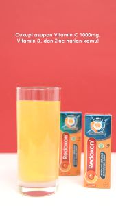 Redoxon Vitamin C D & Zinc Rasa Jeruk 10 Tablet - REDOXON