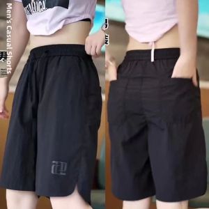 Ice Silk Cool Feeling Basketball Shorts Mens Breathable Loose Thin Quick Dry Beach Five-Part Pants Youth Summer Casual Trousers