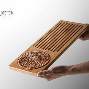 JOTO | Japanese Bamboo Tea Set with Tray Mat and Accessories
