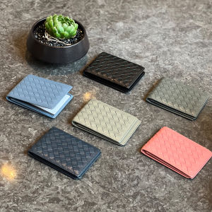 Mcbv Hand-Woven Goatskin Driving License Clip Men and Women Neutral Driving License Card Cover Card Holder Multifunctional Card Storage Case