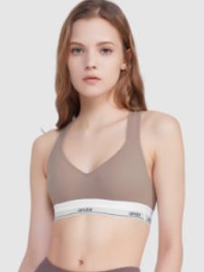 Andar Korean Yoga Sports Bra Gathering Anti-Lightback Beauty Quick Drying Shaping Full Cup U-Neck Breathable Sports Bra