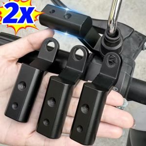 2PCS Motorcycle Rearview Mirror Expander Bracket Aluminum Alloy Spotlight Adapter Holder Mount Motorbike Bike Accessories
