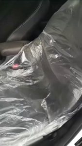 100Pcs Disposable Plastic Car Seat Protection Cover Cushion Waterproof Sarung Kerusi Bengkel Kereta