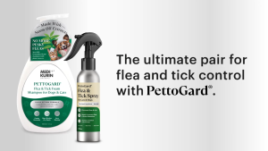 PettoGard Flea & Tick Spray for Cats & Dogs 120ml (Eliminate & Prevent Flea & Tick Non-toxic Plant-based)