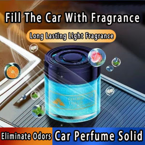 Car Perfume Solid Air Freshener Solid Balm Gel Ornaments Car Fragrance Aromatherapy Cup Holder Long Lasting Car Bedroom Deodorant Fragrance Pewangi Kereta 汽车香水杯 汽车香薰