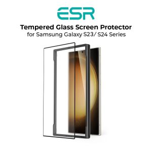 ESR Samsung Galaxy S25 Ultra / S24 Ultra 9H+ Hardness HD Tempered Glass  Screen Protector Full Screen Drop Resistant (3 PC PACK) ，For  S25 Privacy Ultra Screen Protector(3 PC PACK)