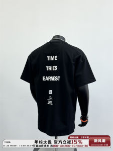 Mens Loose Fit Short Sleeve T-Shirt Pure Cotton Breathable Summer Fashion Brand Black White T-Shirt Youth Casual round Neck