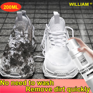 【Wash-free】shoe cleaner WILLIAM WEIR shoe whitener white shoes cleaner sneakers cleaner shoe whitening cleaner shoe cleaner for sneakers shoe cleaner for white shoes sneaker white cleaner shoe foam cleaner sport shoes cleaner pencuci kasut putih 小白鞋清洁剂