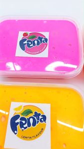 Slime Tofu Fantaa Strawberry/Slime Wangi/Slime Jigglyslime Fuyu/Slime Tofu Murah/Slime 200 Cc