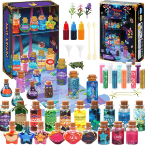Potion Magic Kit for Kids 22 Magic Fairy Arts and Crafts Kit Potion Bottles Birthday Gifts Toys for Girls 6-12 Year Old Decorat