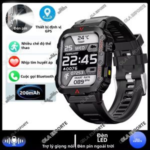 Đồng Hồ Thông Minh Theo Dõi Thể Dục Thể Thao GPS EGC+PPG Màn Hình HD 173 Inch Theo Dõi Sức Khỏe Cuộc Gọi Bluetooth Cho Đồng Hồ Thông Minh Nam Android