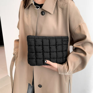 กระเป๋าเครื่องสำอางแบบมีซับใน 1 ชิ้น กระเป๋าเก็บเครื่องสำอางแบบพองตัว กระเป๋าเครื่องสำอางขนาดใหญ่ กระเป๋าจัดระเบียบเครื่องสำอาง กระเป๋าคลัทช์ กระเป๋าถือ กระเป๋าใส่เครื่องสำอาง