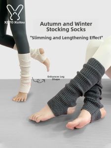 Warm Yoga Socks Womens Over-Knee Long Tube Fitness Pilates Socks Professional Thickened Autumn Winter Leggings XZITO