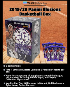 2019/20 Panini Illusions Basketball Box. -100% Original. Trading Card Hobby Collectibles- 篮球卡盒 帕尼尼