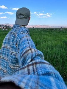 Japanese Style Junior Wear Plaid Shirt Coat Mens Fancy Handsome Cleanfit Blue Long Sleeved Shirt Summer