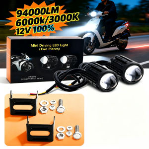 Heyword Motorcycle LED Fog Lights ATV Driving Fog Light Auxiliary Spotlight Projector Lens Super Bright Electric Motor Fog Lamp
