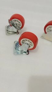 Roda Troli 2.5 inchi PVC (Mati/Hidup/Rem)Troly-Etalase-Trolley/Nilon
