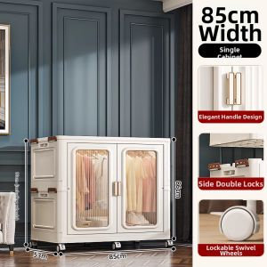 Folding Bedroom Plastic Wardrobe