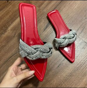 Đôi Dép Nữ Shoes Cao Cấp 6 Dây Đá Xoắn Đan Rết Đa Màu Sắc