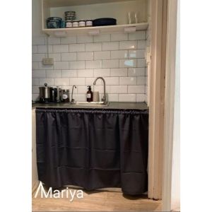 Plain Geana Elegant Curtain Kitchen Sink Standard Size 60x30 Inches