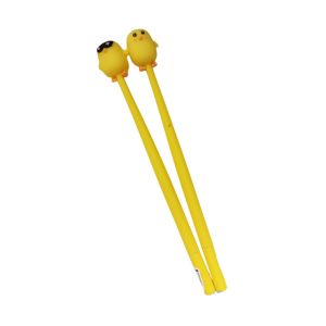 2 Cây Bút gel xanh SOFUN nhiều mẫu vịt gấu bông hoa ong dễ thương - bút silicon dẻo hình hoa