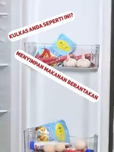 Kotak Kontainer Makanan Kulkas Bin Pantry Transparan Food Storage Buah Kotak Box Penyimpanan Dapur Sebaguna