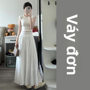 PEIZIXUAN | Bộ Đầm Trắng Giảm Cân Hai Mảnh
