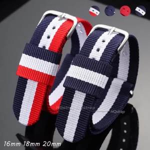 Nylon Canvas Watch Strap 16mm 18mm 20mm for Huawei GT6/5/4 Universal Bracelet for Xiaomi S3 S4 Sport Wristband Women Men Band