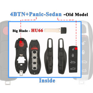 Jingyuqin Remote Key Shell Case For Porsche 718 911 991 958 Panamera Cayenne Macan Boxster 2015-2026 Fob Keyless Cover Locksmith