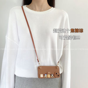 Advanced 2024 New 3D Dog Leader Phone Case with Lanyard Crossbody Full Cover Anti-Fall for Xiaomi 14/13 Redmi Note13 pro K70 K60 Cute Civi4 pro Soft