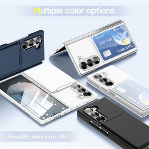 Ultra Thin PC Hard Matte Phone Case for Samsung Galaxy Z Fold 7 6 5 With Card Slot Holder Bags Cover