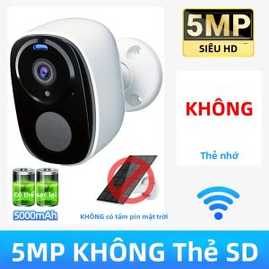 Camera An Ninh Năng Lượng Mặt Trời 2K 5MP Không Dây 4G Ngoài Trời Tầm Nhìn Ban Đêm Màu Sử Dụng Pin WiFi 2.4G Chống Nước Hỗ Trợ 2 Chiều Tương Thích Với Alexa