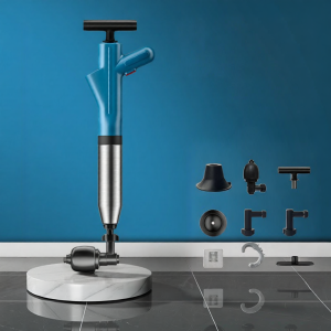 SHENYUAN | High Pressure Stainless Steel Drain Plunger Toilet Pipe Unclogger