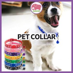 Pet Collar Adjustable Size Collar Cat Dog Collar Safety Buckle Bell Collar