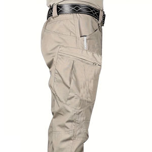 Mens Cargo Trousers Spring Autumn Fall Tactical Pants Camping Hiking Trekking Climbing Outdoor Trousers Military Combat ports