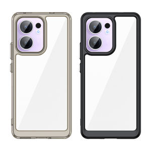 Oppo Reno 13F CPH2701 Case Air Cushion Shockproof Clear Matte Back Cover Hard Phone Case for Oppo Reno13 F 13F Reno13F CPH2699