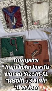 Hampers/Parcel/Souvernir Koko warna plus tasbih free box