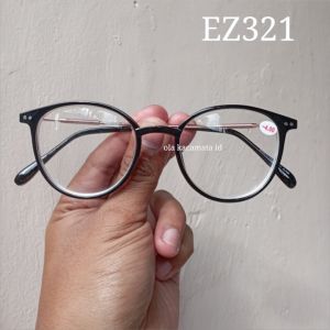 Kacamata Lensa Minus Oval -0.50 sd -4.00 Kacamata Minus Pria Wanita