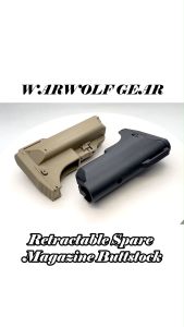 Retractable Spare Magazine Buttstock WARWOLFGEAR
