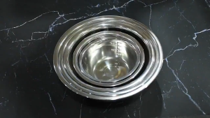 Stainless Steel Mixing Bowls Set 2PCS Kitchen Baking Salad Cooking Bowls Food Prep Durable Rust Resistant Easy Clean Stackable