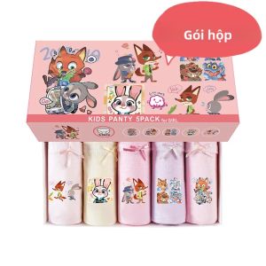 Zootopia Judy Quần Lót Cotton Mềm In Hình Hoạt Hình Bộ 5 Món Cho Bé Gái Quần Đùi Tam Giác Dễ Thương Quần Lót Trẻ Em Với Nhiều Màu Sắc Khác Nhau