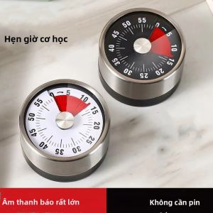 Cơ Khí Bếp Inox Hẹn Giờ Hình Trứng Nướng Tại Nhà Nấu Đồng Hồ Báo Thức-Không Cần Pin
