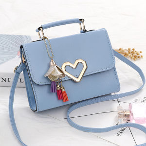 Candy Colored Womens Crossbody Bag Sweet Shoulder Casual Handbag Versatile Leisure Trendy PU Soft Surface Magnetic Buckle