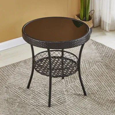 Balcony Table and Chairs Set 3 Pieces