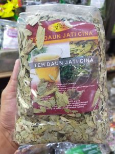 Daun jati cina - teh daun jati cina original - daun jati cina oven - teh herbal - minuman kesehatan - detoksifikasi usus