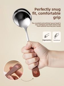 YONGLE | Child Friendly Cartoon Soup Spoon Food Grade 304 Stainless Steel