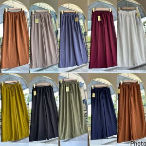 Celana Kulot Crinkle Tali Serut Wanita Jumbo Premium Termurah
