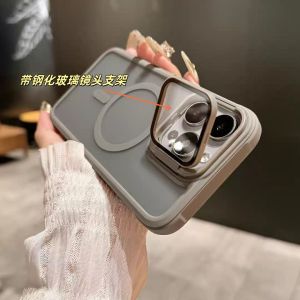 เคสโทรศัพท์แบบซิมมั่นคงพร้อมชั้นป้องกันเลนส์แบบไร้สายสำหรับ Apple iPhone 15 pro Max 16 pro 14 pro Max 13 pro 12 pro 11 pro